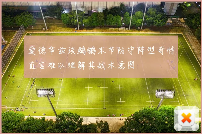 爱德华兹谈鹈鹕末节防守阵型奇特直言难以理解其战术意图