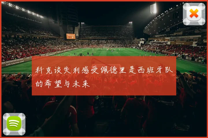 科克谈失利感受佩德里是西班牙队的希望与未来